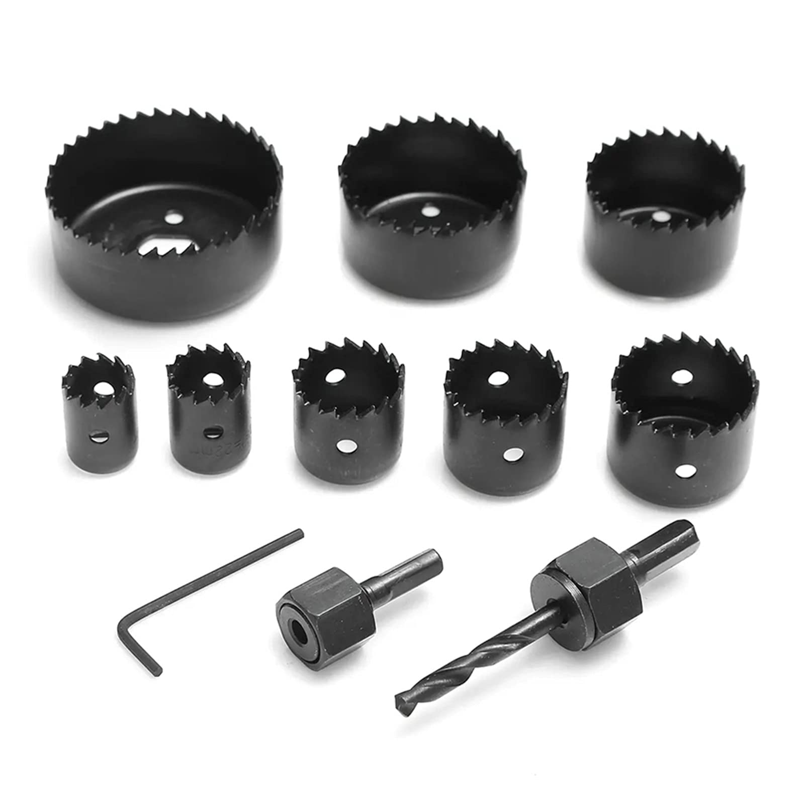 Zestawy wierteł 11 sztuk zestawu otwornic 19-64mm Węglowe wiertła do metalu do cięcia drewna i metalu