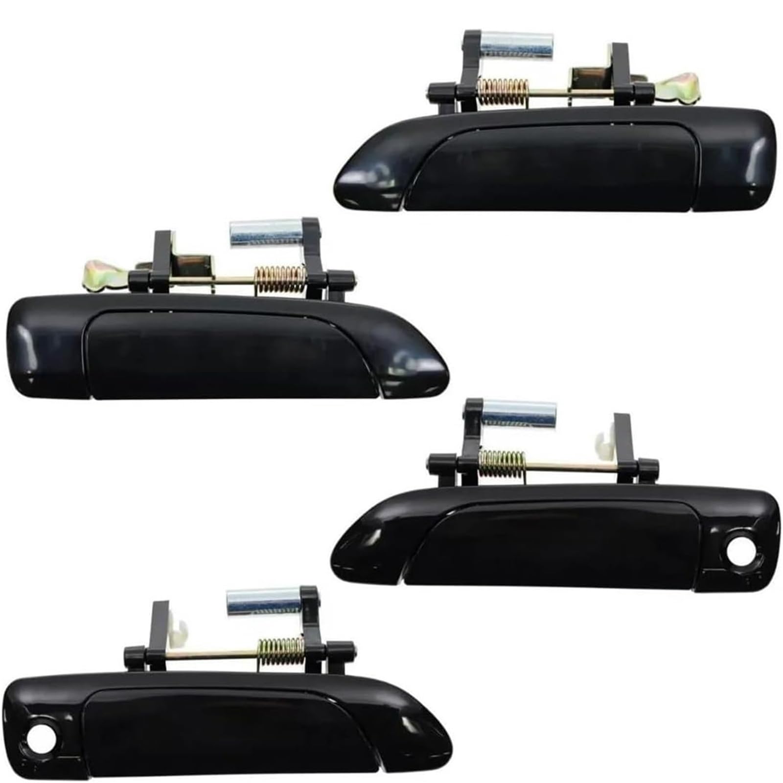 Glymzoi One Color Car Exterior Door Handles Car Exterior Door Handle For Civic 2001-2005 4Pcs/Lot Front Rear Leftright Black Set 72180S5a013 72180S5da02