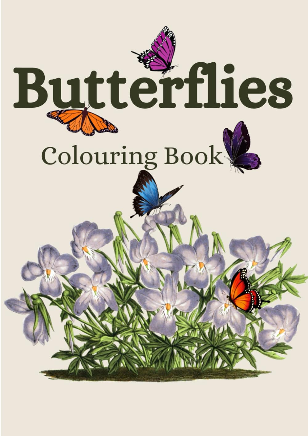 Butterflies Colouring Book: Colouring patterns and shapes Butterflies