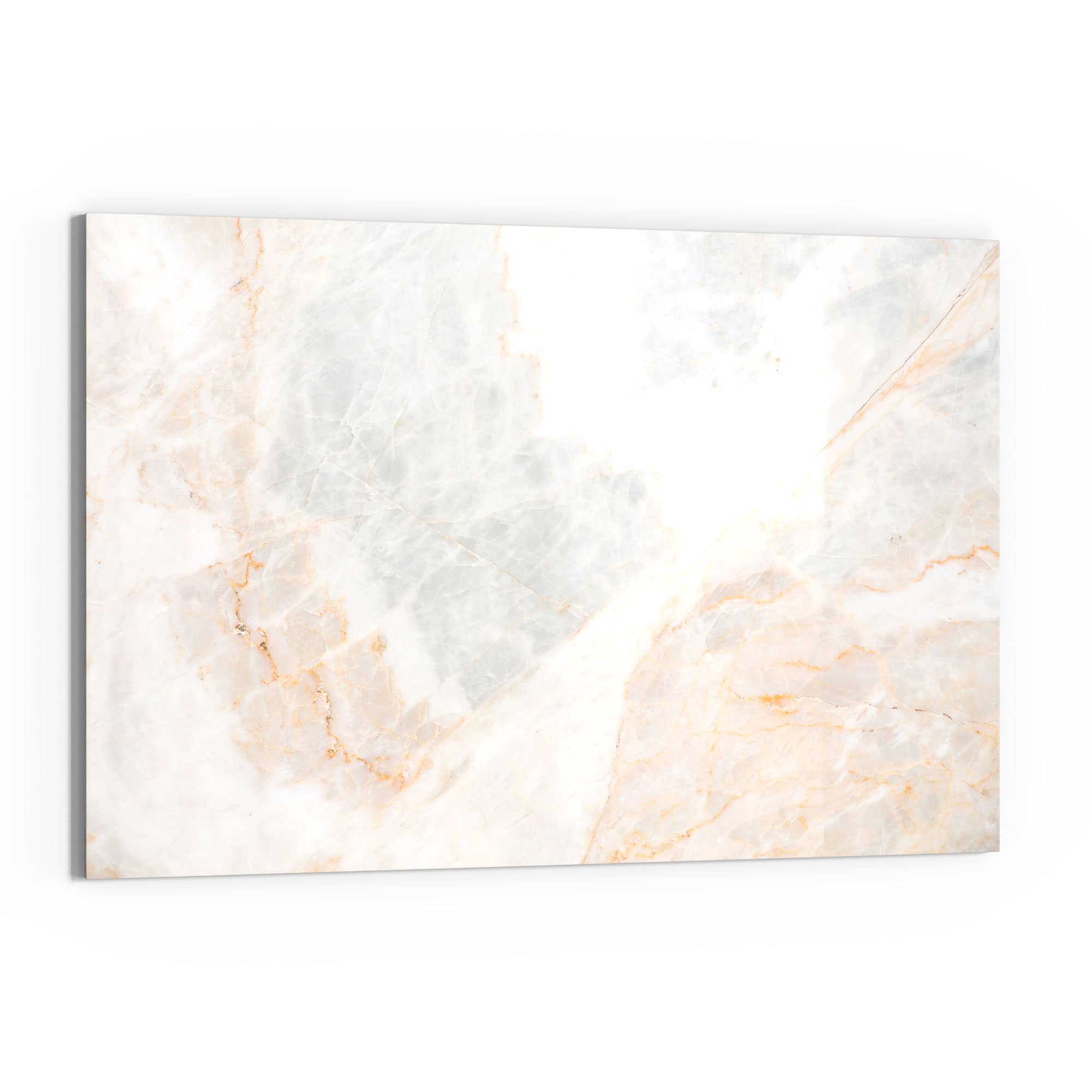 DEQORI Glas-Magnettafel – Marmor-Motiv, 55x47,6 Cm, Inkl. Magnete, Stift & Reinigungstuch