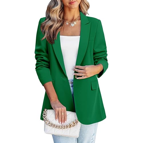 CHICZONE Womens Casual Blazers Long Sleeve Open Front Button Slim Work Office Business Blazer Suit Jackets