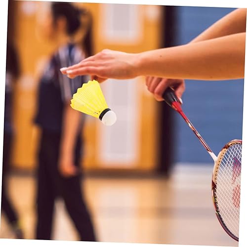 Miniatura 5 de GAFOKI 6pcs Varicoloured Plastic Birdies Balls Plastic Shuttlecock Badminton Shuttlecocks Badminton The Bird Ball Head Badminton Ball Training Ball