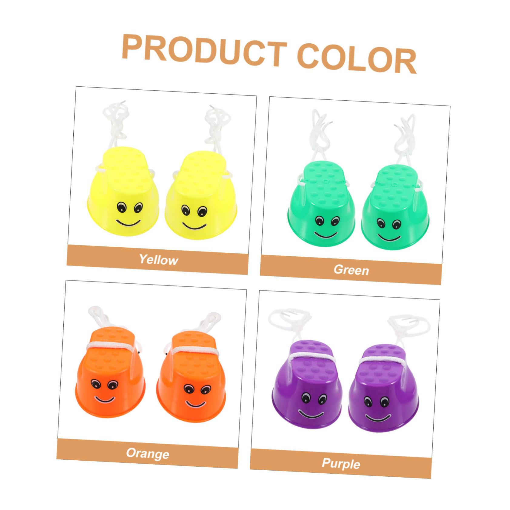 Kisangel Adjustable Rope Children Walk Stilts Bucket Stilts Toys for Boys and Girls Improve Motor Skills Balance