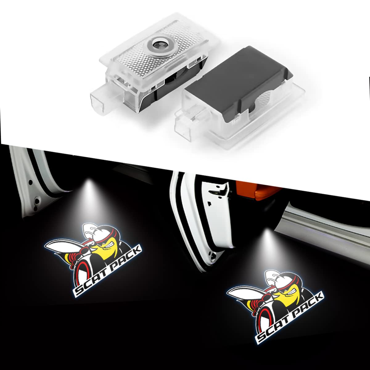 Buy Fit Dodge Charger Scat Pack Door Light Logo Projector HD Ghost