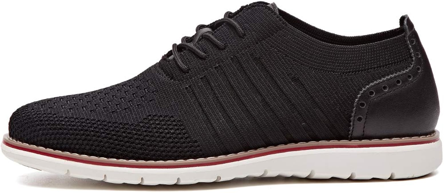 Laoks men's mesh sneakers wingtip oxford lightweight breathable walking shoes Clearance