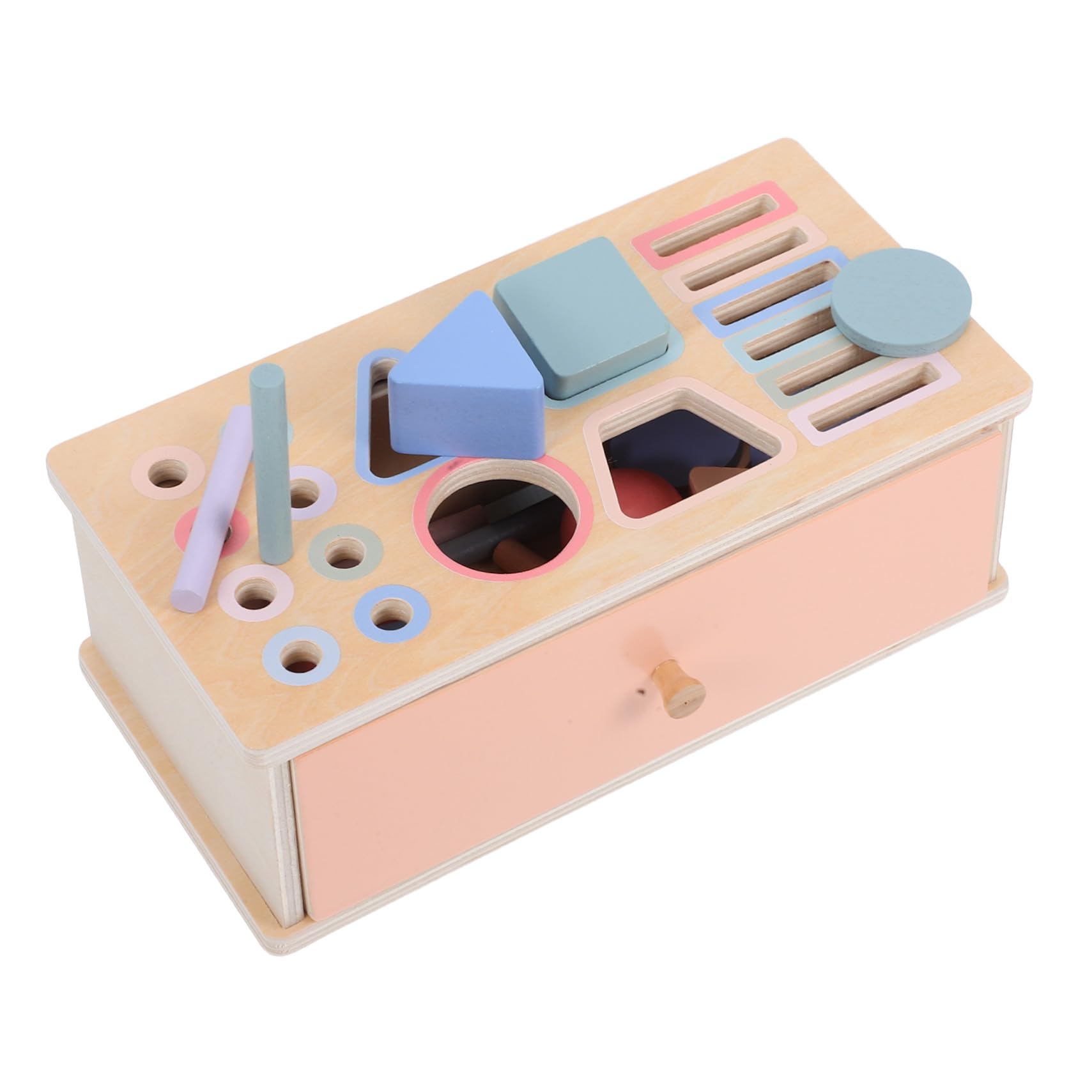 Gatuida Montessori in Legno per Anni Gioco Educativo con Scatola Portamonete Ordinamento e Abbinamento Colori Giocattolo Sensoriale per Sviluppo Cognitivo e Coordinazione Manuale