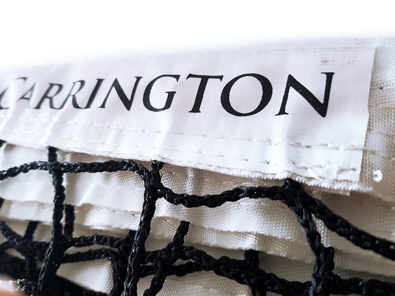 Carrington® 3mm-Tennisnetz - Club Turnier - Spezielles Matschnetz mit schmutzabweisendem Band!