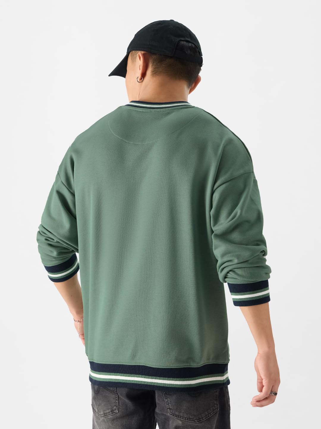 The Souled Store TSS Varsity: BayMen Bluzy oversize zielone