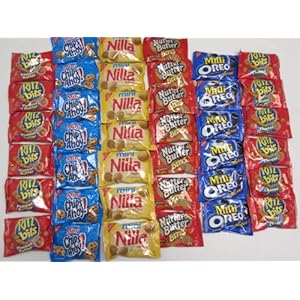 Nabisco Variety 40 Pack – Chips Ahoy!, Mini Oreo , Ritz Bits (Cheese) , Nutter Butter Bites , Mini Nilla Wafers , Ritz Bits (Peanut Butter)