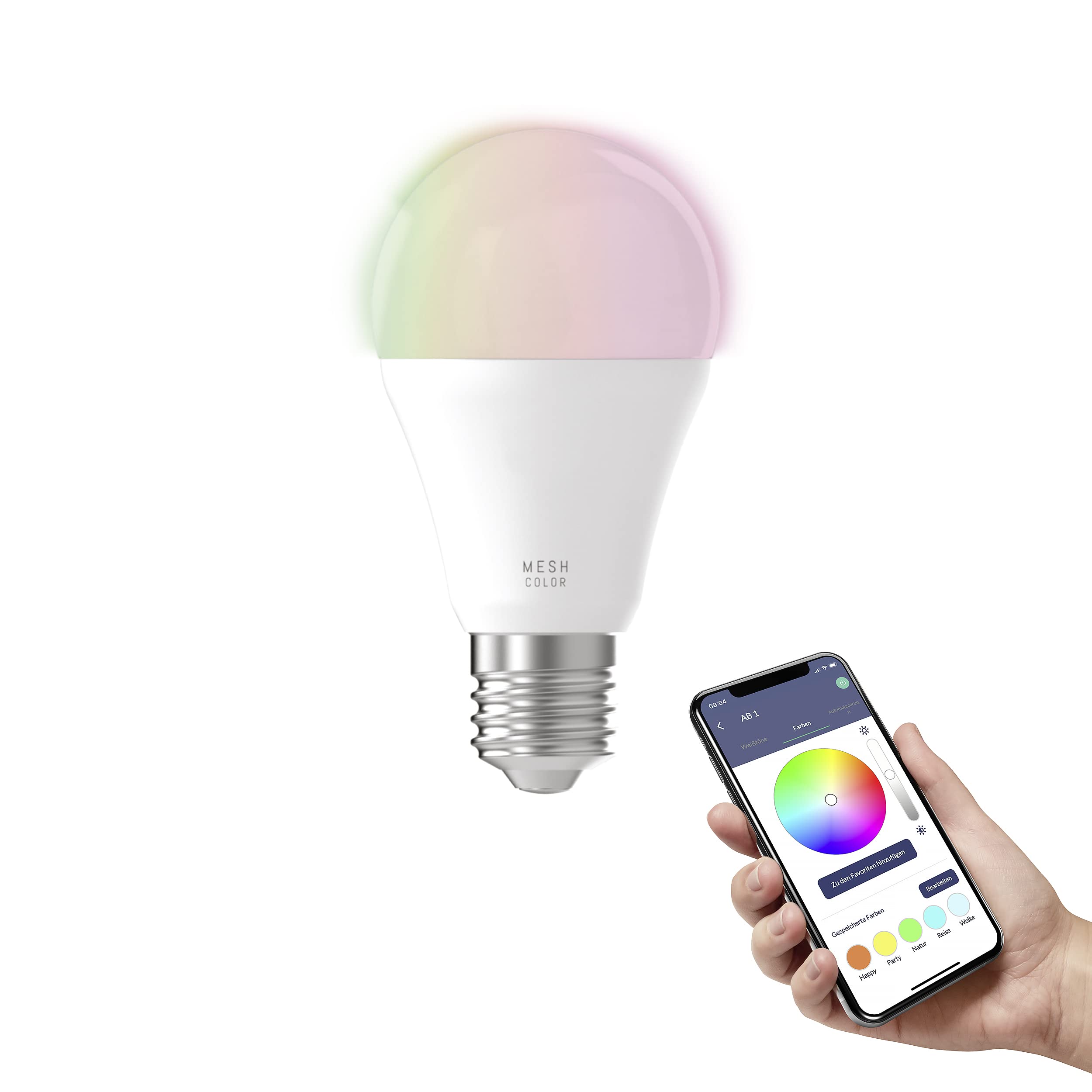 EGLO Deckenlampe Pastore, dimmbare Textil Deckenleuchte inkl. 3 E27 Smart Home connect.z LED Leuchtmittel, Stahl und Stoff in weiß, anthrazit braun und grau, RGB, warmweiß-kaltweiß