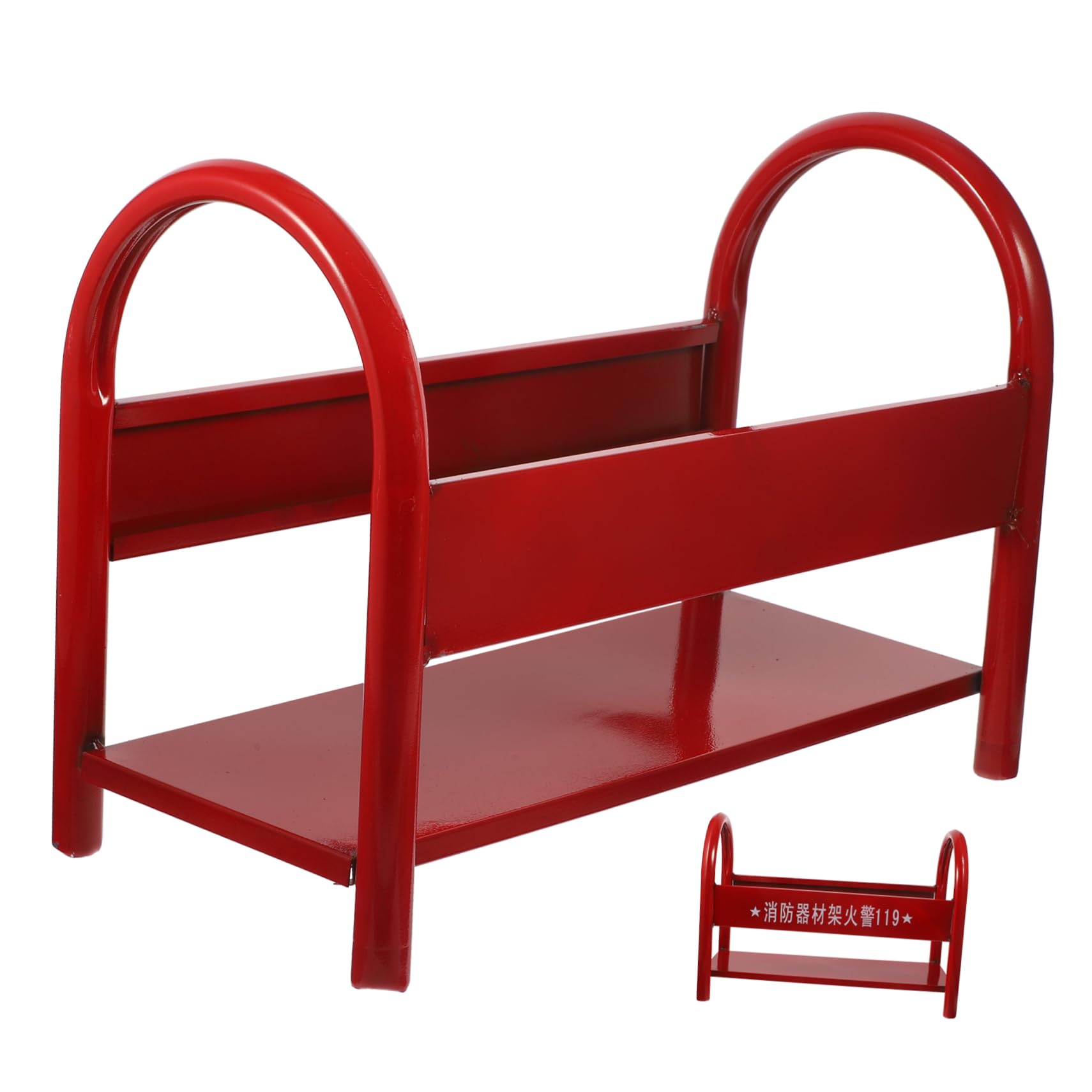 SOLUSTRE Estante De Metal Universal Para Extintor De Incendios Preparado De Emergencia De Hierro Rojo