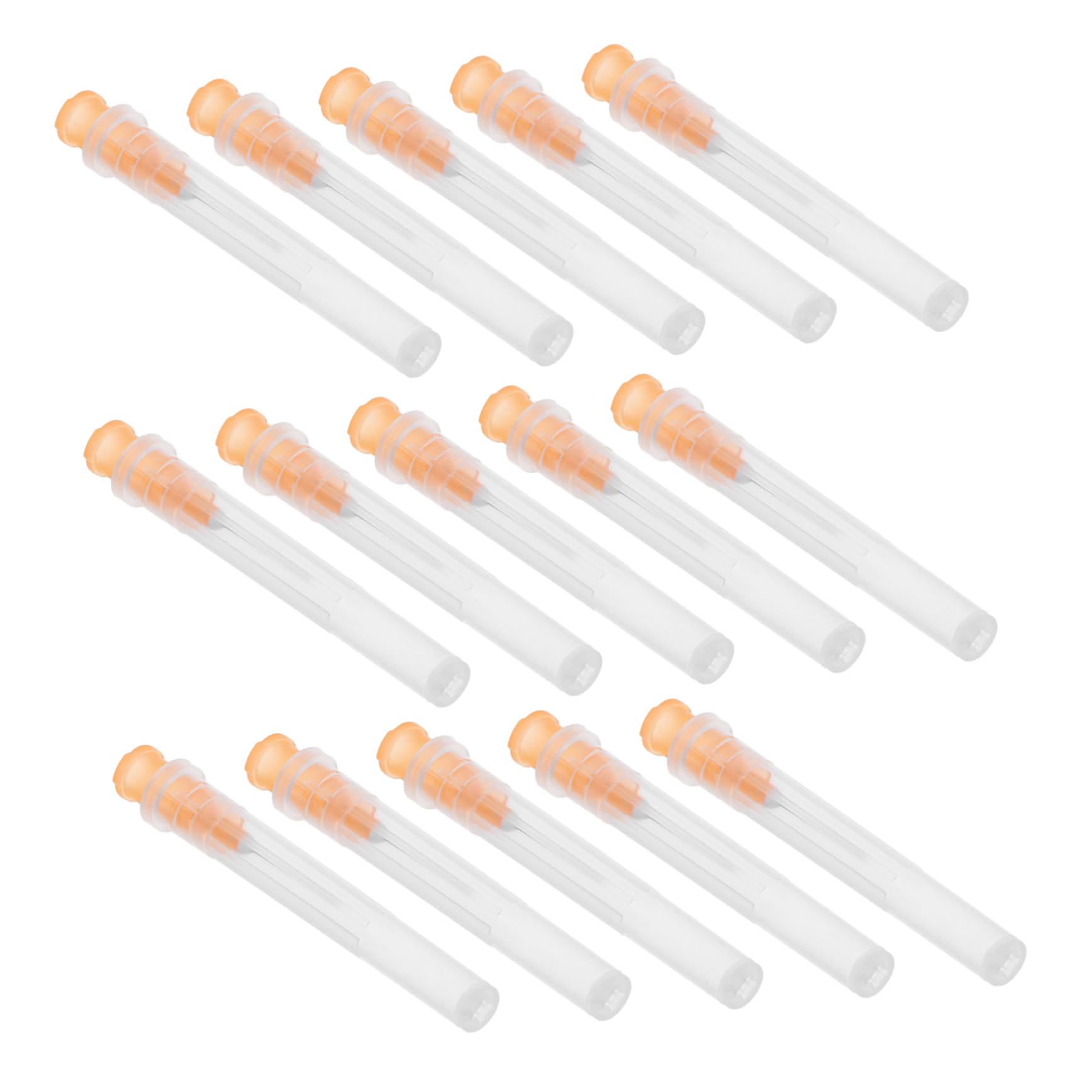 HOMOCONO 100pcs Plastic Industrial Liquid Refill Needles 25g 13mm for Inks Adhesives Glue DIY