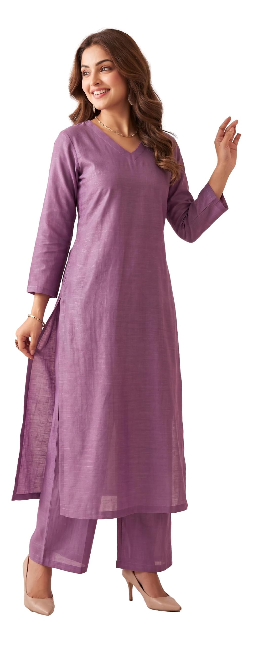 Cotton CoordSet | Designed for Comfort |Elasticated Palazzo | Pocket|RAINB-picture-36