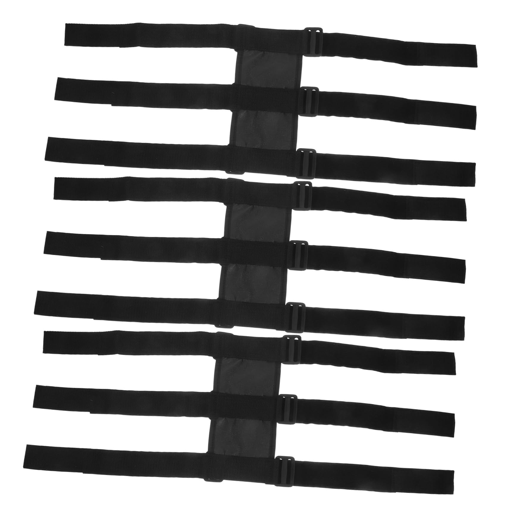 ABOOFAN Lot de 12 Sangles De Fixation Réglables pour Extincteur pour Coffre De Véhicule Noir