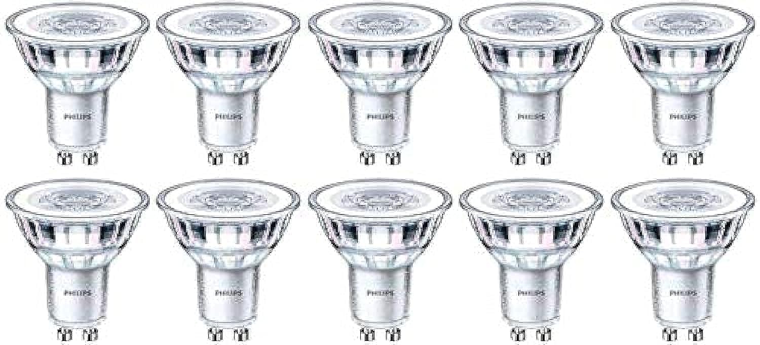 Philips Neutral 10 Pack X Corepro Led Spot 4.6W - 50W Gu10 840 36D 15000 H 390 Lumen - 929001218202 [Energy Class A+]