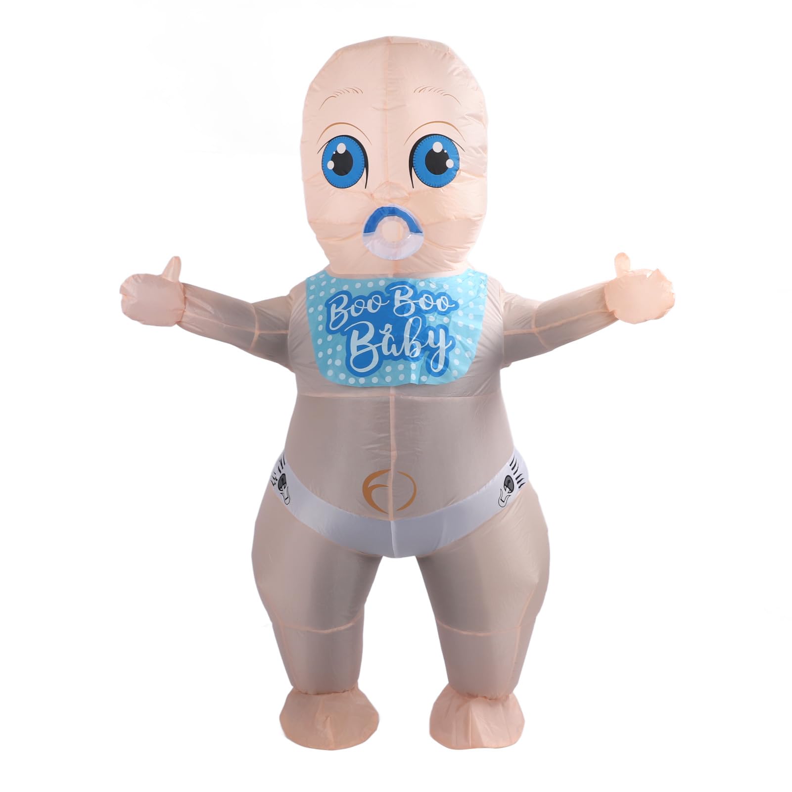 Inflatable Costume for Baby Adult, 210T Polyester Air Blown Doll Suit for Parties and Events, Battery Blower for Indoor and Outdoor Use