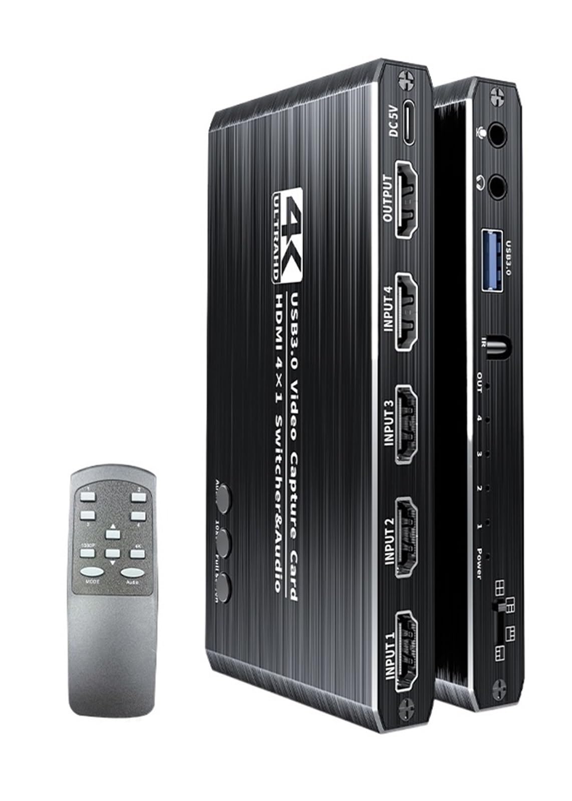 4K Video Capture Card 1080P 60fps HDMI to USB 3.0 Camera Grabber Recording 4 HDMI Channel Input for Live Streaming-image-33