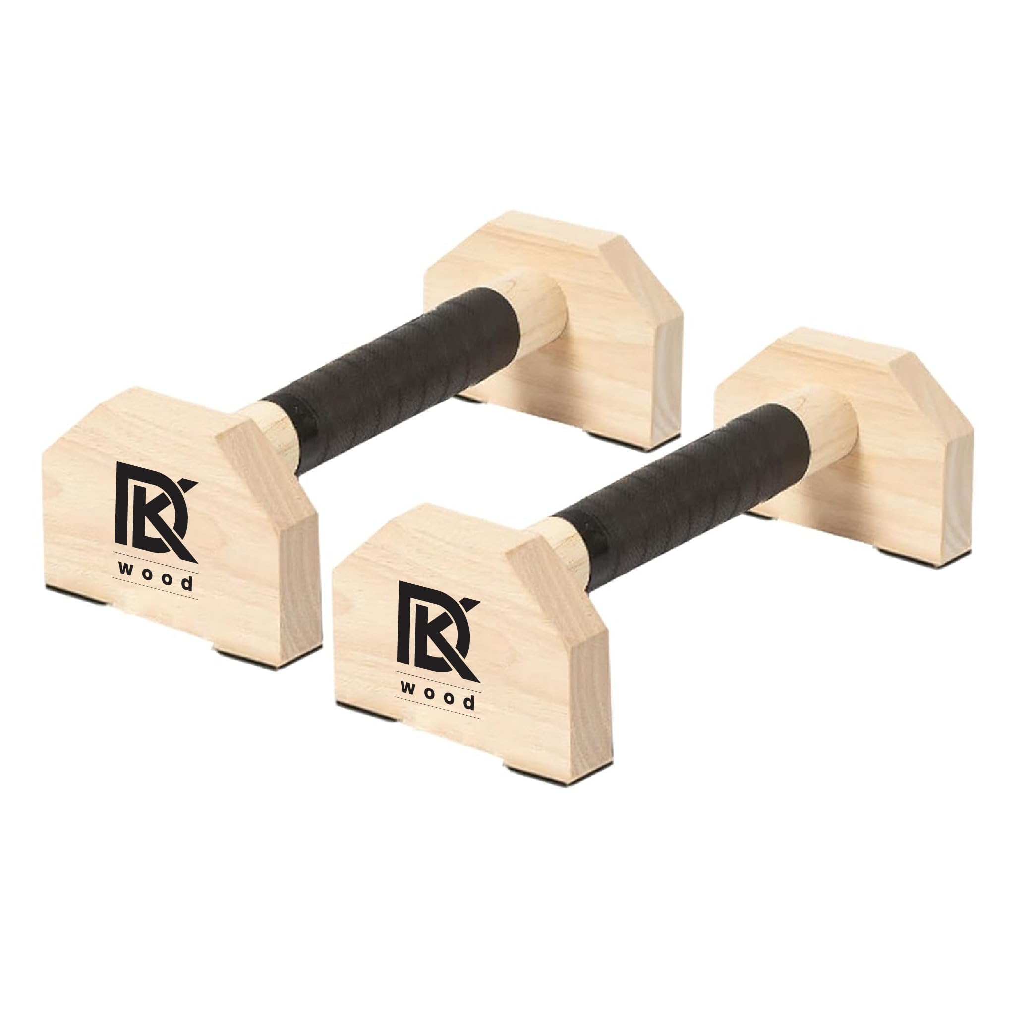 DK WOOD Wooden Push Up Bars,Anti-Slip Push-Up Handles,Mini Handle Pumps,Dip Station Dip Bar，Handstand Bars for Calisthenics and Fitness NATURAL WOOD-picture-10