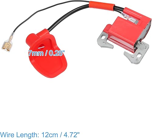 Miniatura 3 de X AUTOHAUX Bobina de encendido para motocicleta CDI Bobina de encendido del motor para 33cc 43cc 43cc 47cc 49cc 50cc Mini Moto Dirt Pocket Bike