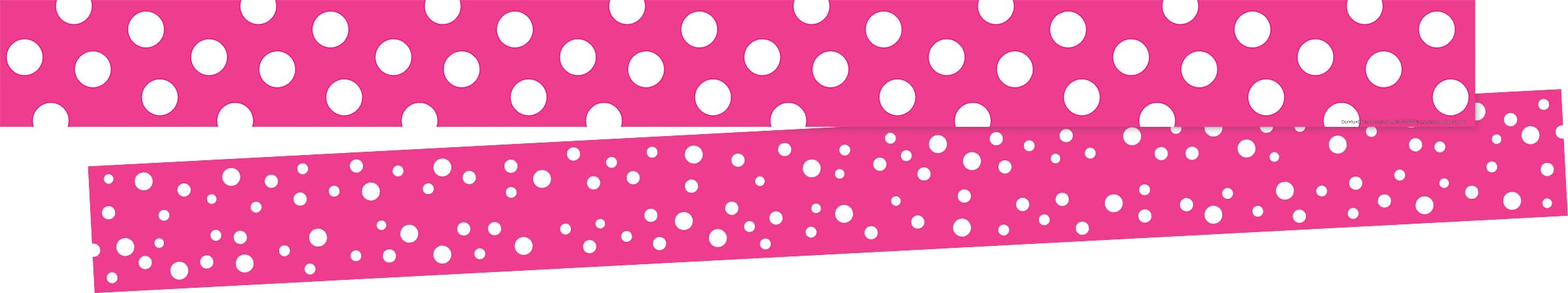 Bordure de tableau en rouleau double face rose vif Barker Creek pour affichage mural