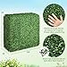 Giantex Artificial Boxwood Hedge Wall, Faux Grass Wall with PE Leaves and Aluminum Frame, Fake Greenery Backdrop, Outdoor Divider Privacy Fence for Patio Balcony (34'' x 14'' x 33'', Dark Green)