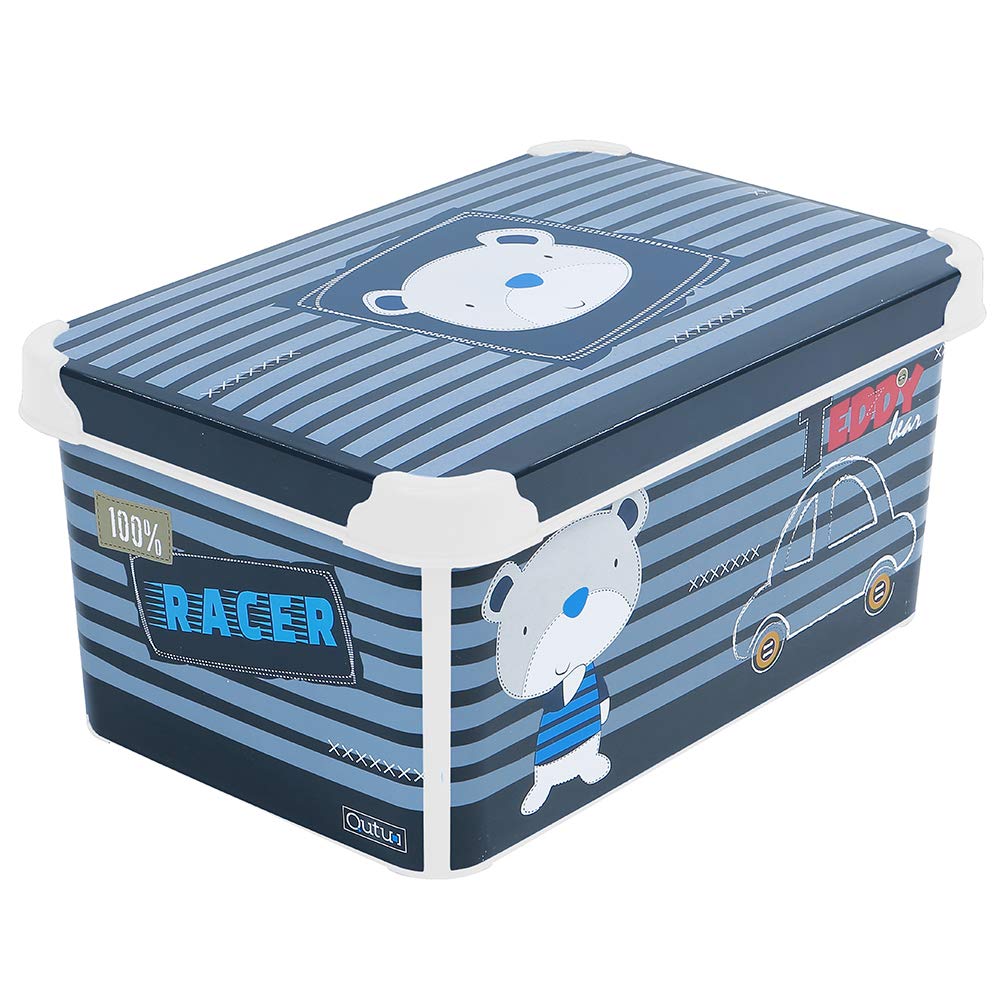 Home StyleBox Teddy Boy Storage Box - 26x14x37cm, SBTB-L