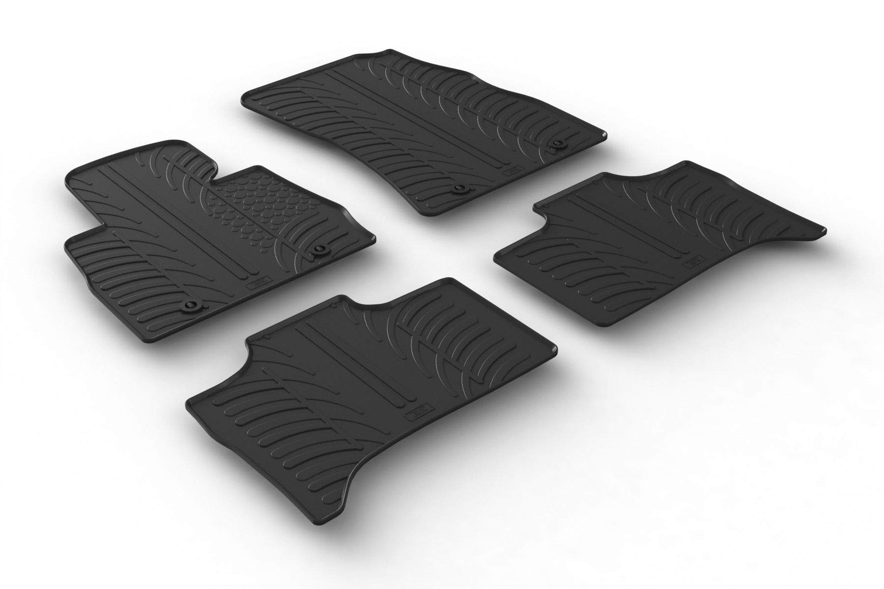 Gledring USA Custom Fit All-Weather Rubber Floor Mats Intended for BMW X5 E53 1999-2006, No Trimming Required, Tailored Custom Fit, Protects from Rain