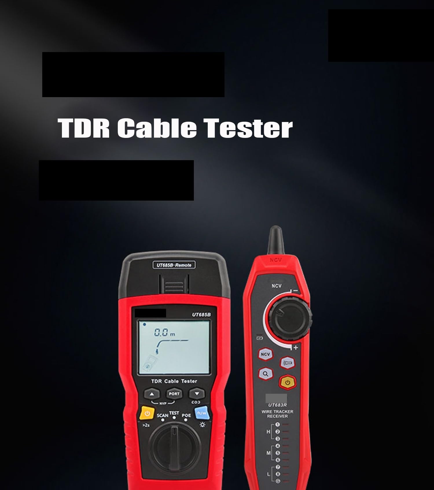 Netzwerk-Tester, TDR-Kabeltester POE-Koaxial-Netzwerkleitungsfinder Twisted Pair Locator Längensequenzdetektor Draht-Tracker