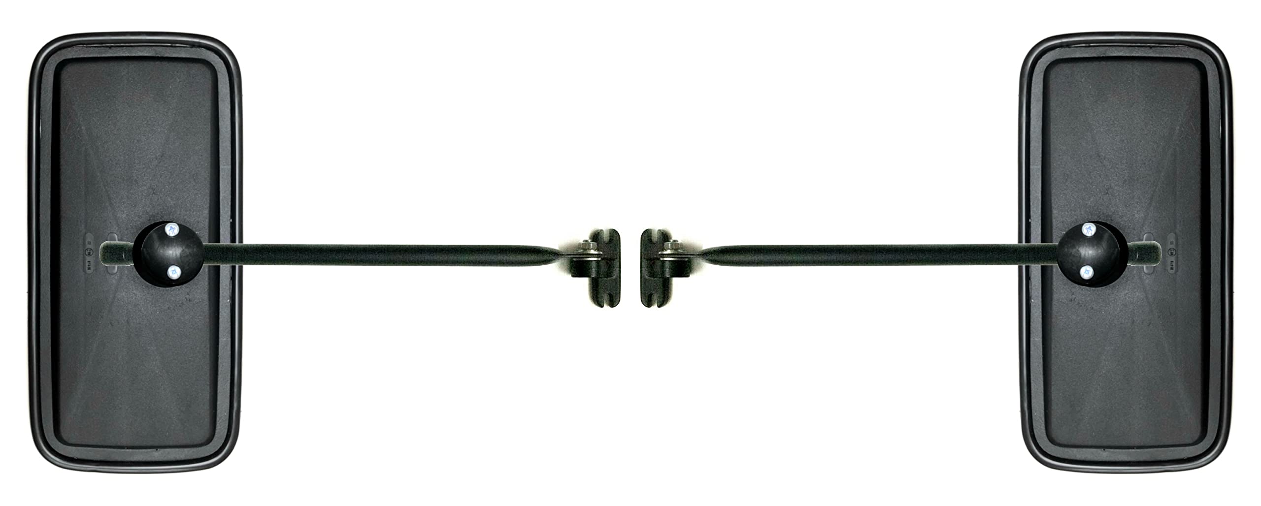 Specchietto retrovisore esterno 375 x 185 E20 ø14-20 R1800 e supporto specchio per camion escavatore trattore