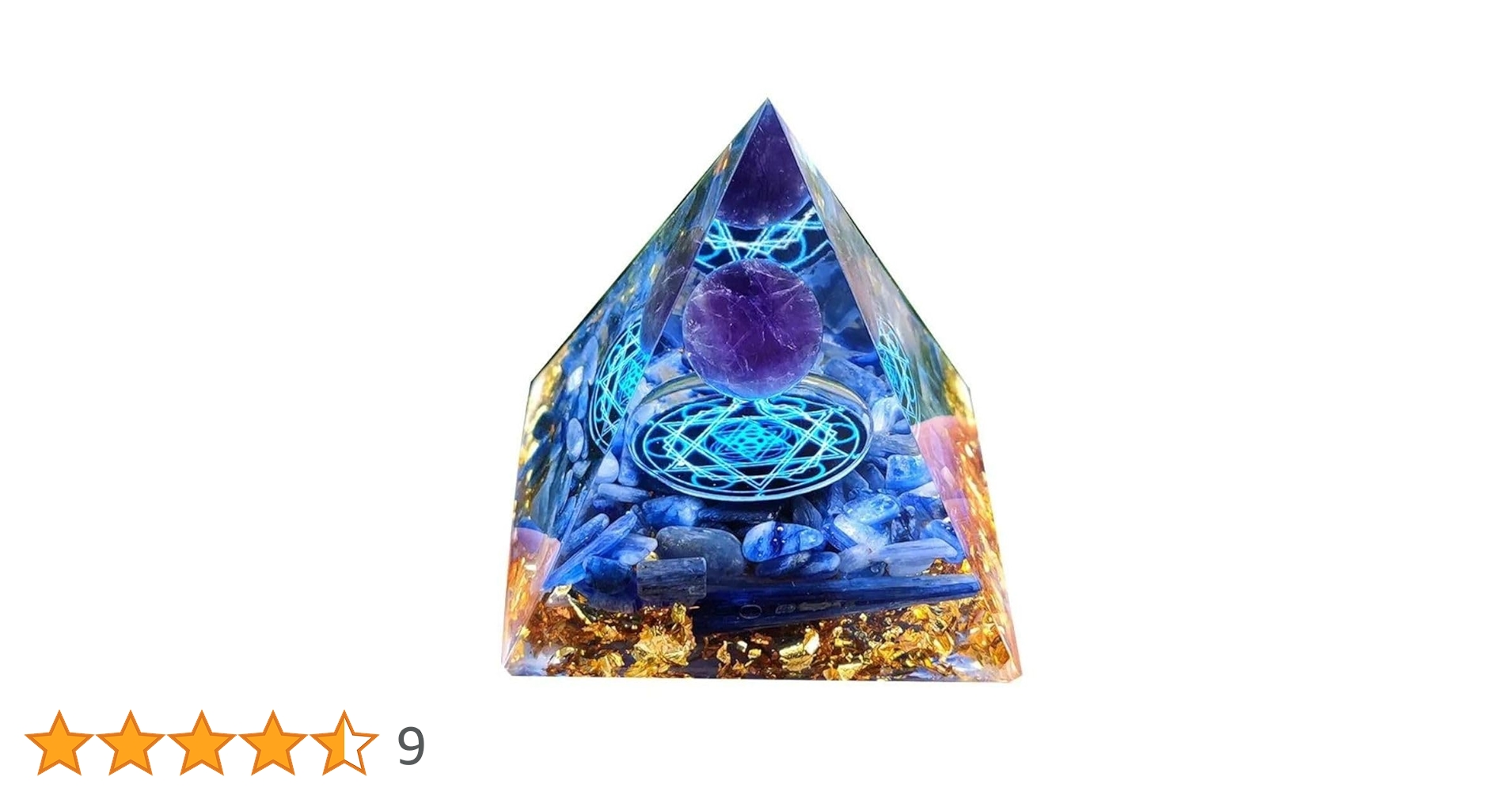 Amazon.co.jp: PLEAVIT オルゴナイト ピラミッド 水晶 天然石 チャクラ