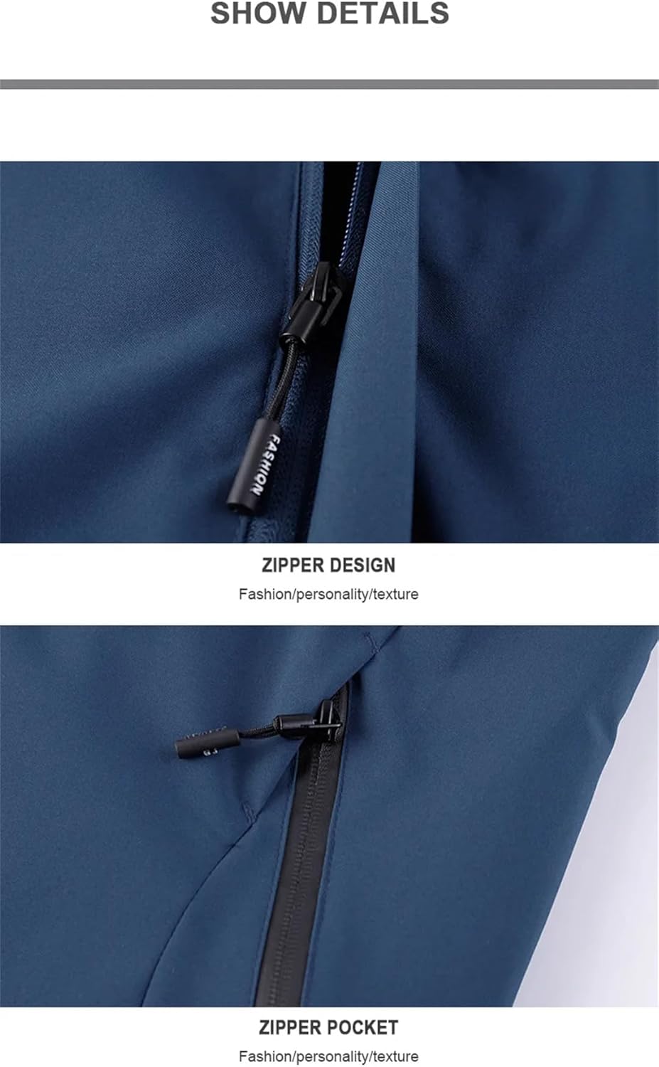 Mens Hiking Jackets Waterproof Clothes Reflective Windbreaker Camping Trekking Jackets Outdoor Windproof Coats