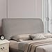 EUPEFIST Bettkopfteil Hussen Beige/Grau 150/180/200CM Bett Kopfteil Bezug Staubdichte Dehnbare Kopfteilbezug Gesteppt Einfarbig Kopfbedeckungen Abdeckung Schutzhülle (Color : A, Size : 180cm)