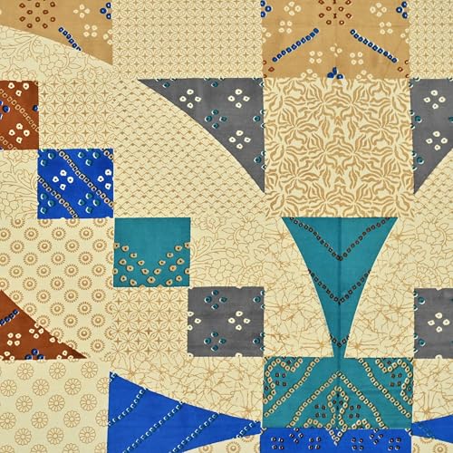 Image of 100% Cotton Single Bedsheet with 1 Pillow Cover | 240 TC Pure Cotton Flat Bed Sheet | Traditional Jaipuri Printed Bedding Set | Soft & Breathable | 60 x 90 Inch (Rangmahal Single 65)