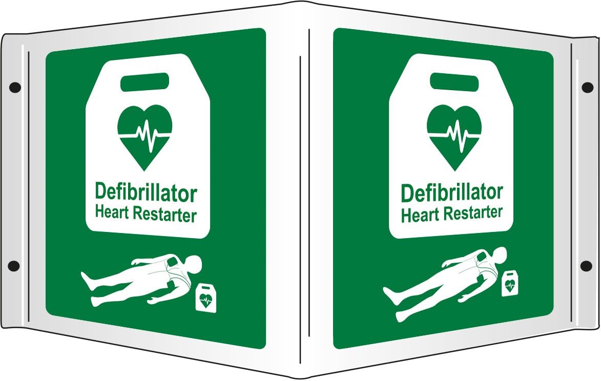Safety First Aid Group Group AED 3D Projecting Sign, 35x20cm