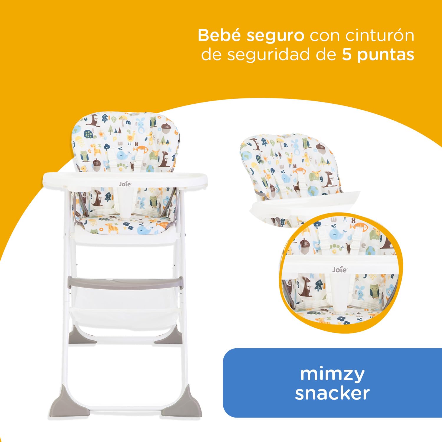 Joie Mimzy Snacker High Chair, Alphabet : Amazon.sg: Baby Products