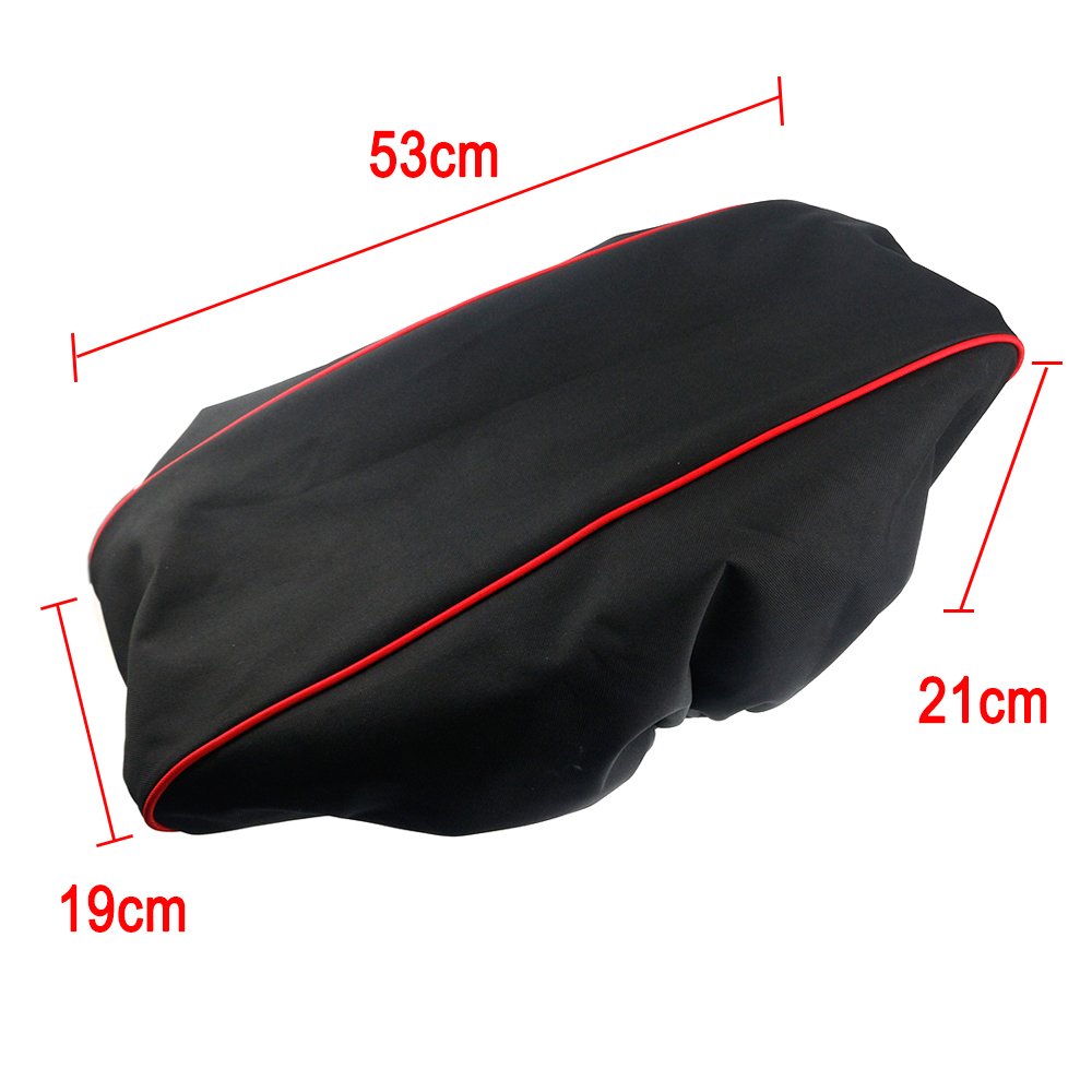 Copertura del verricello - Materiale Deluxe 600D Copertura di Winch, protezione impermeabile dell'anello impermeabile adatto ad 8.500-17.500 sterline di capacità di Winches (Stripe rosso Bordo)