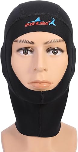 Capucha de buceo con peto de 1/0.118 in, de neopreno, para buceo, para hombres y mujeres, L (0.118 in), capucha de surf Henderson hecha con licra