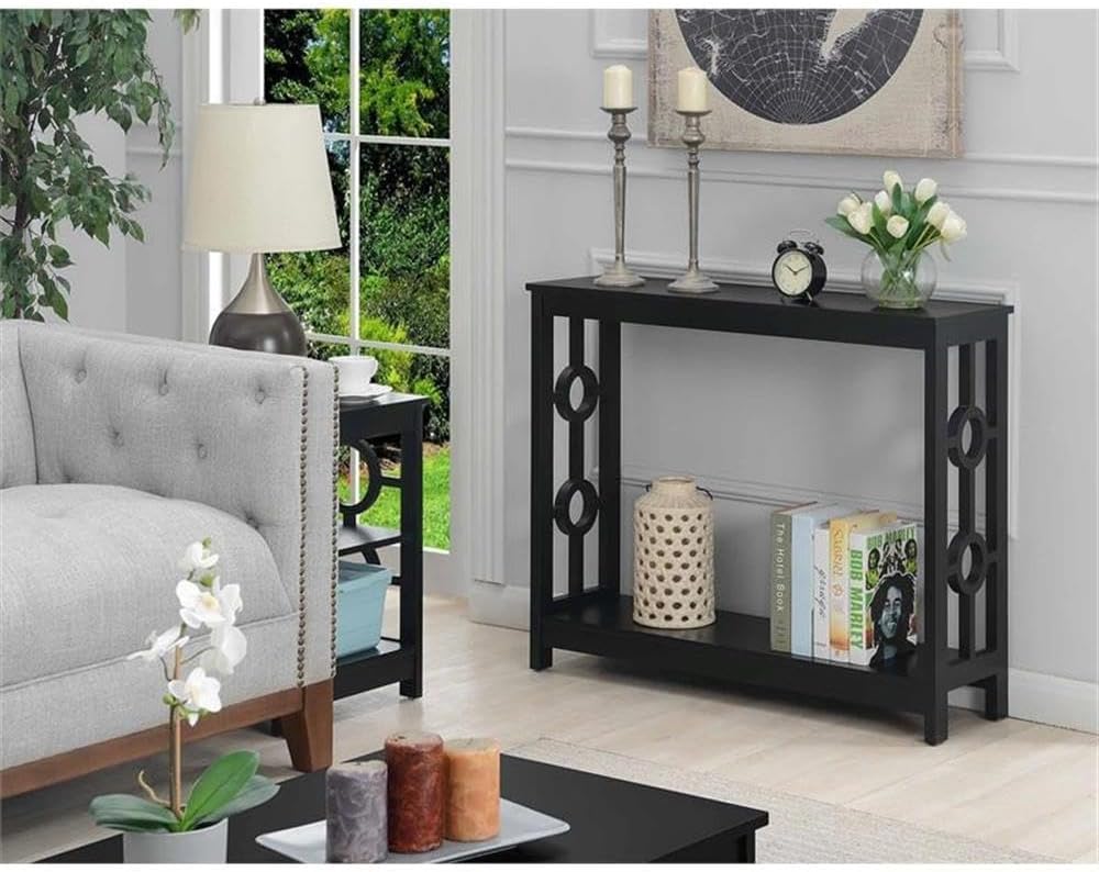 Convenience Concepts Ring Console Table, Black