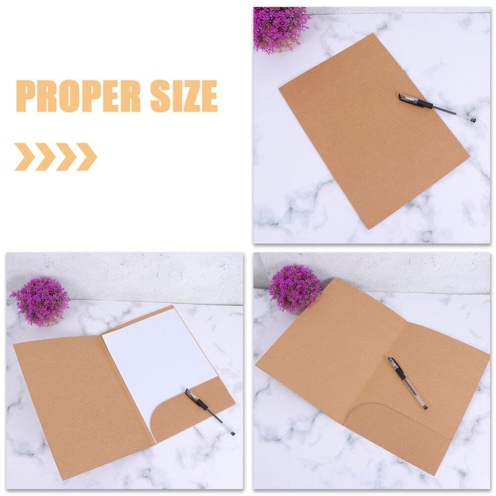 Amazon.co.jp: STOBOK クラフト 紙 フォルダー、 5個 A4 ドキュメント