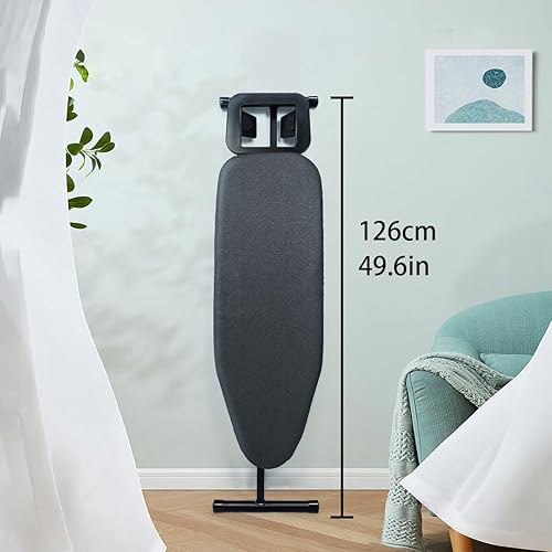 Miniatura 6 de Duwee Tabla de planchar de 12 x 36 pulgadas con cubierta resistente al calor y almohadilla de fieltro gruesa, tabla de planchar compacta plegable de