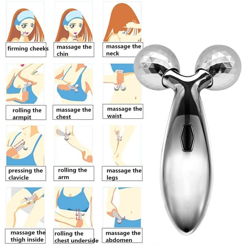 RB POINT Shape and Tone Achieve Your Best Skin Yet with Our 360° Rotate Face and Face Roller Massager 3 61caonFYLfL