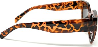 Oversized Cat Eye Sunglasses for Women, Thick Retro Designer Inspired Frame