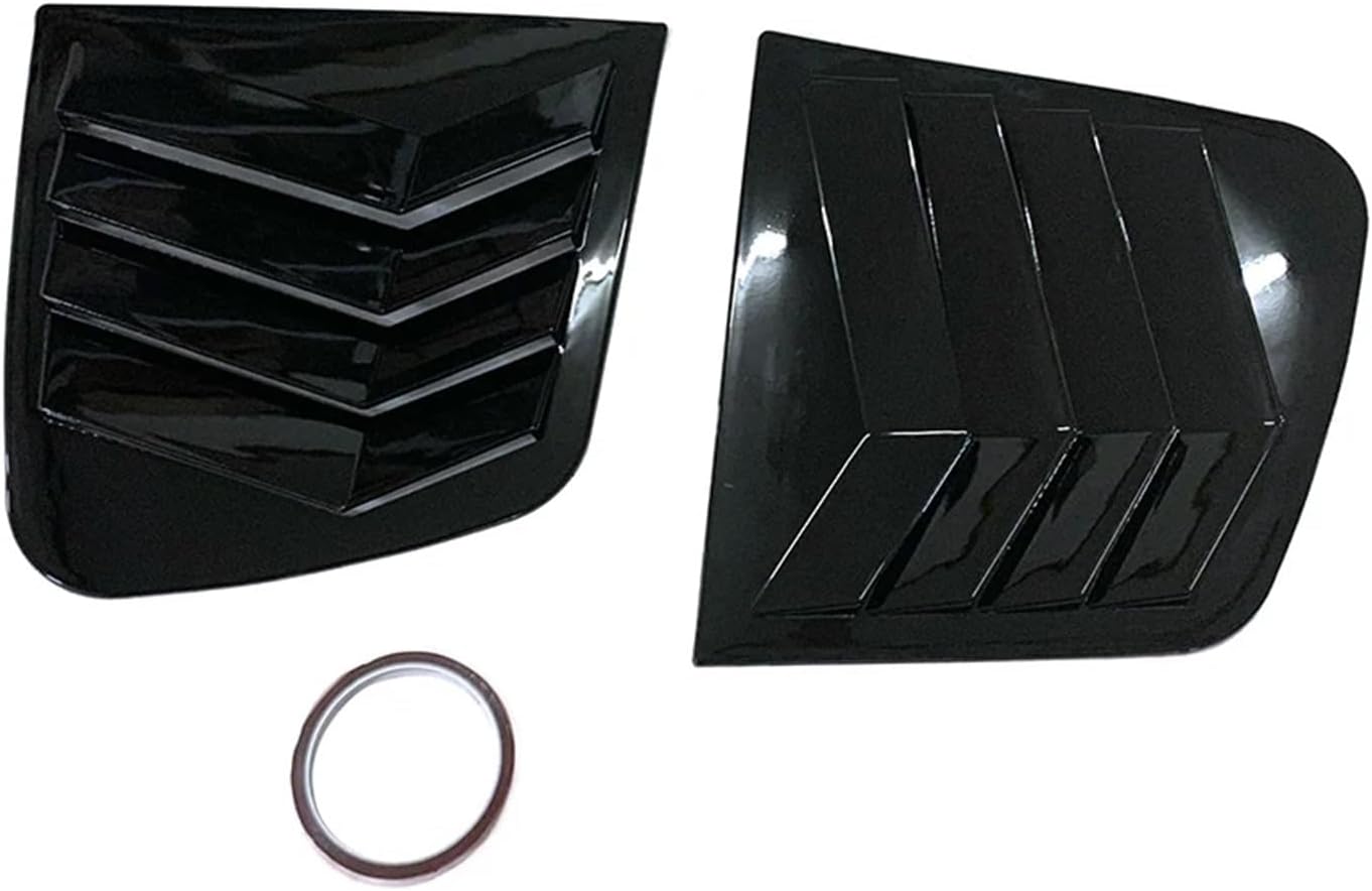 Rear Side Window Louvers Air Vent Scoop Shades Cover Blinds Exterior Accessories Compatible with Kia KX5 Sportage 2015-2018 (Carbon Look)