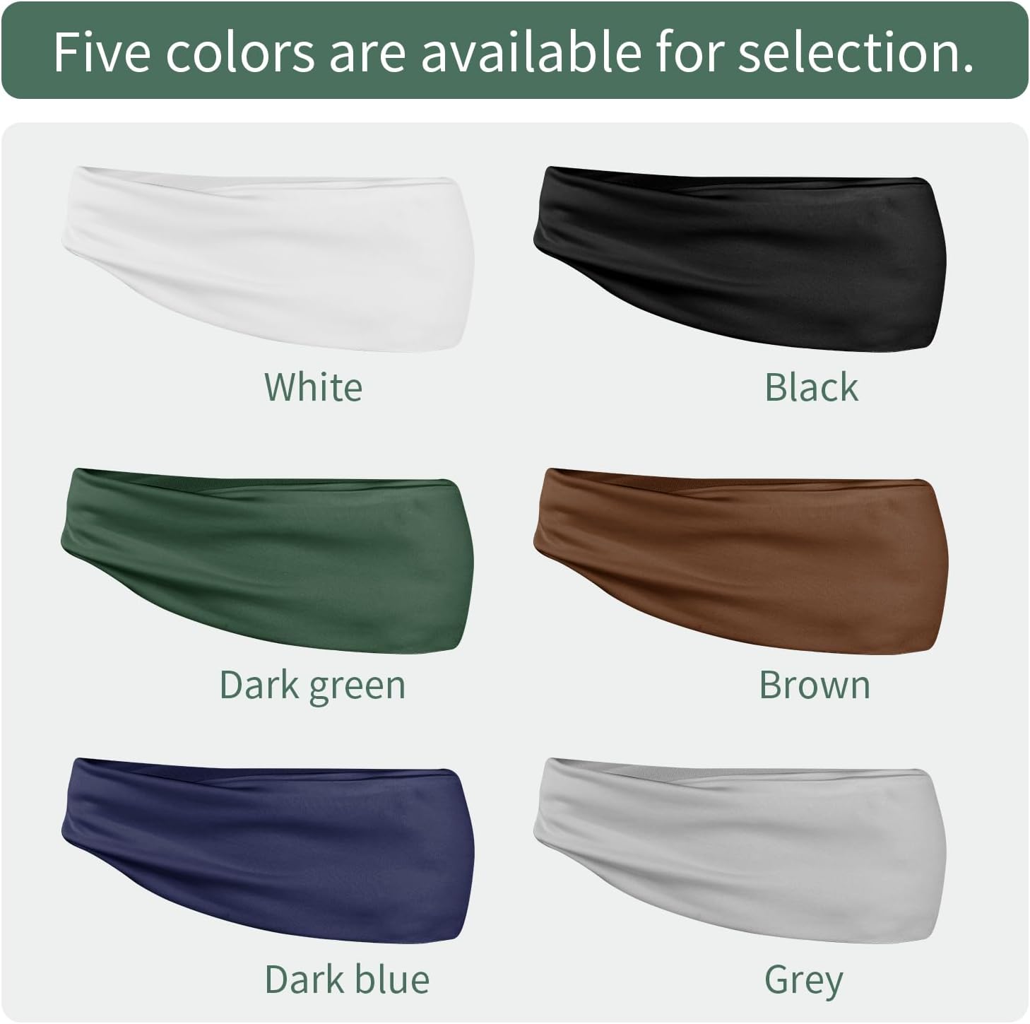 6 Pack Mens Running Headband, Sweatband Sports Headband for Running,Cycling,Football,Yoga,Fitness Workout Stretchy Unisex Hairband, 6 Colors - Image 7