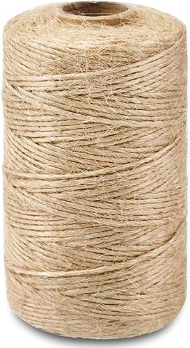 SMART&CASUAL - Cuerda de yute de 328 pies para envolver regalos, manualidades, plantas, jardín, Navidad, artesanías, decoración casera y embalaje