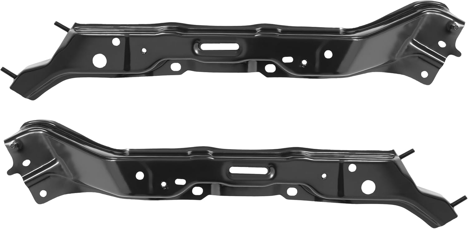KUAFU Front Bumper Bracket Compatible with 2007-2014 Toyota Tundra 2008-2022 Toyota Sequoia TO1032108, TO1033108, 525370C020, 525380C020 Pair Outer Bumper Rack Retainer Electrophoresis Replace Only