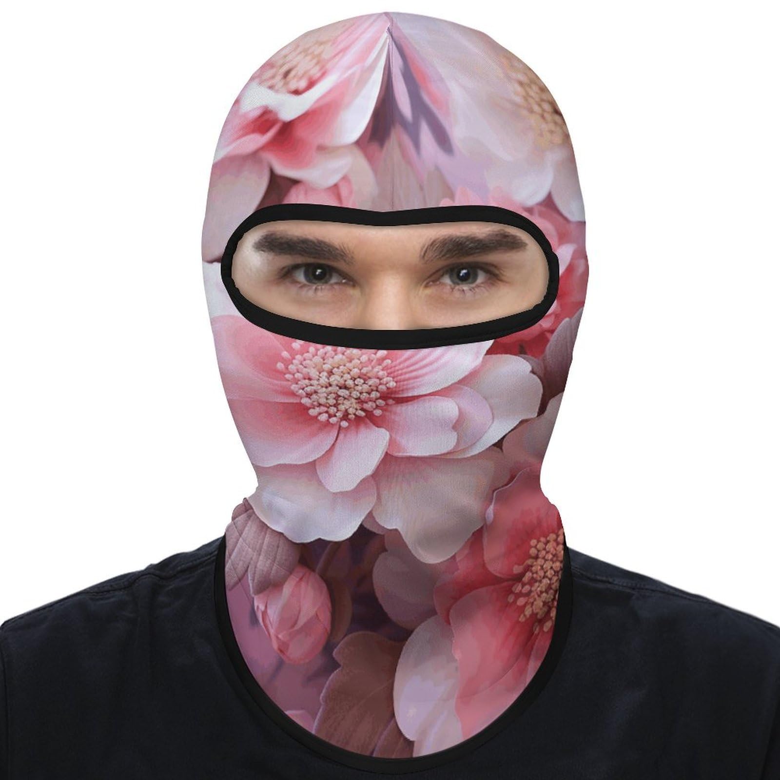 Breathable Balaclava, Floral Face Cover, Ski Mask for Outdoor Sports & All-Season Use