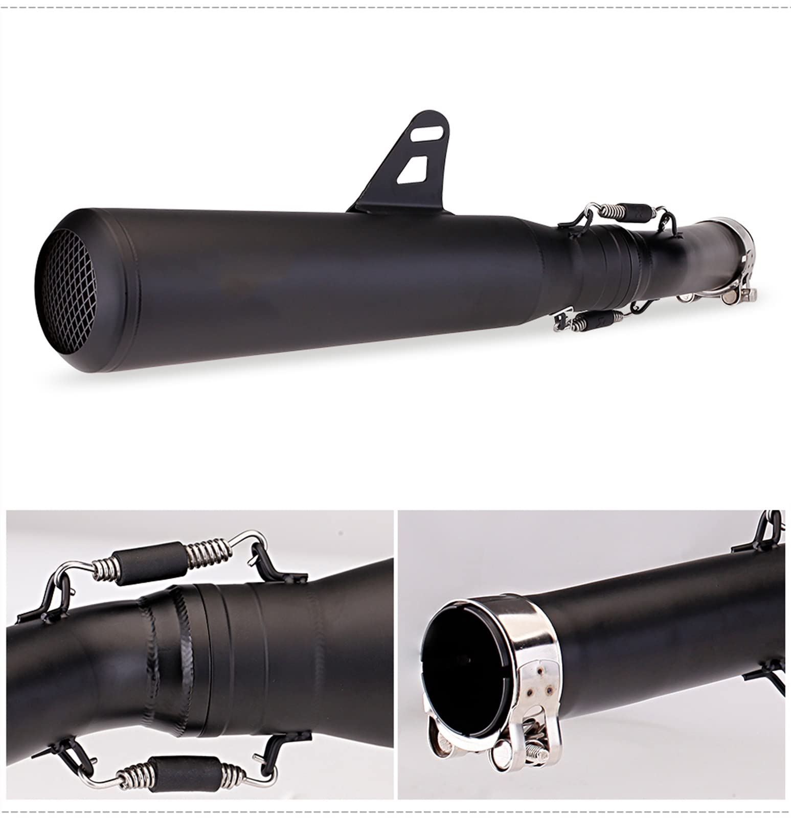 Scarico Motocross Moto Mid Pipe Pitbike Silenziatore Slip-in Modificato Inox Per Rebel 500