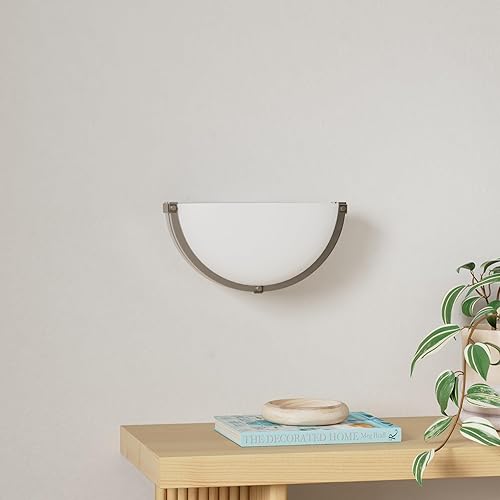 Miniatura 10 de Flynix Aplique de pared LED regulable de 13 pulgadas, lámpara de pared de media luna, temperatura de color ajustable de 3000 K4000 K5000 K, moderna