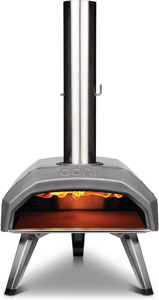 Ooni Karu 12 Multi-Fuel Outdoor Pizza Oven – 12 Inch Pizzas in 60 Seconds - Portable Wood and Gas Fired Pizza Oven with Pizza Stone, Dual Fuel Ooni Pizza Oven